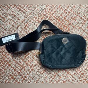 Wantable Velvet Cozytober Belt Bag in Black New NWT Rtl $58